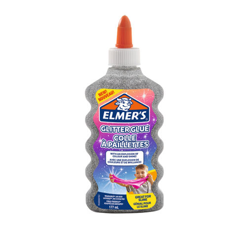 Picture of ELMERS GLITTERED GLUE SILVER 177ML
